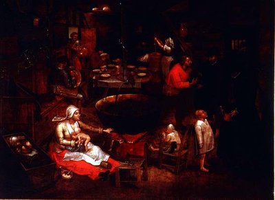 La visita alla fattoria da Pieter Brueghel the Younger